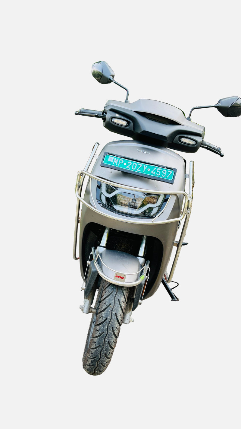 Premium Stainless steel silver crash guard for Vida VX2/VX2 Plus