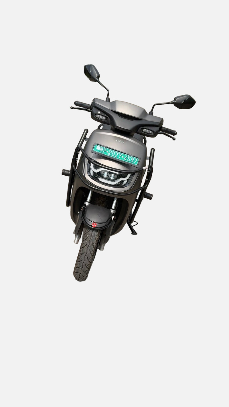 Black Motta pipe crash guard with sliders for Vida VX2/VX2 Plus