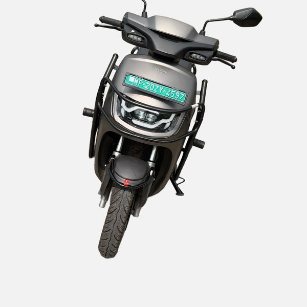 Black Motta pipe crash guard with sliders for Vida VX2/VX2 Plus