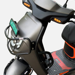 Black Motta pipe crash guard with sliders for Vida VX2/VX2 Plus