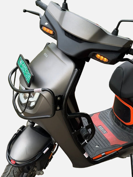 Black Motta pipe crash guard with sliders for Vida VX2/VX2 Plus