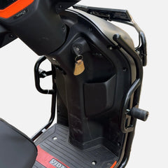 Black Motta pipe crash guard with sliders for Vida VX2/VX2 Plus