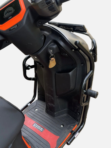 Black Motta pipe crash guard with sliders for Vida VX2/VX2 Plus