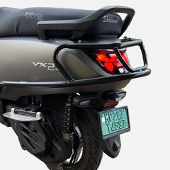 Black Motta pipe crash guard with sliders for Vida VX2/VX2 Plus