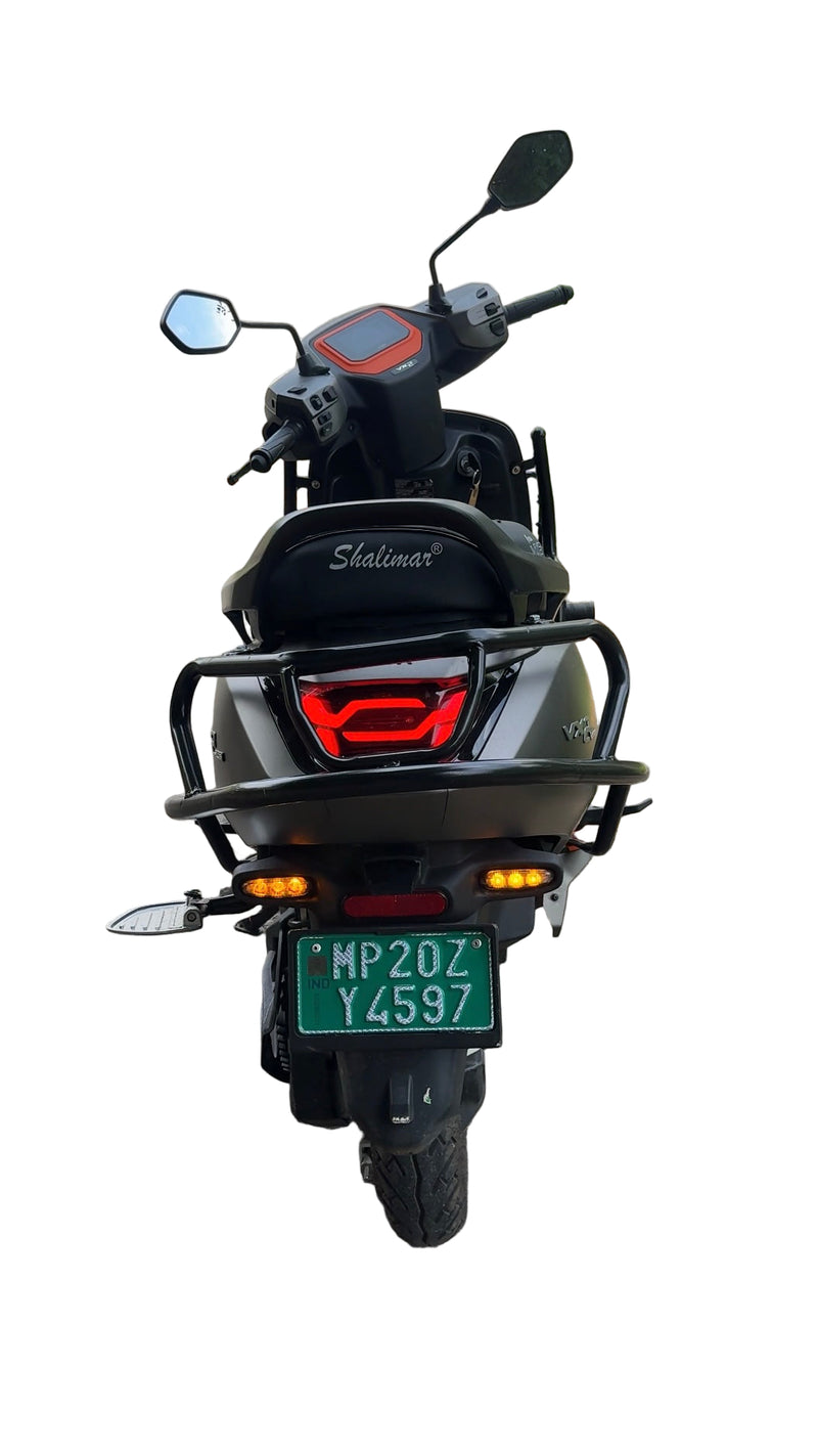 Black Motta pipe crash guard with sliders for Vida VX2/VX2 Plus