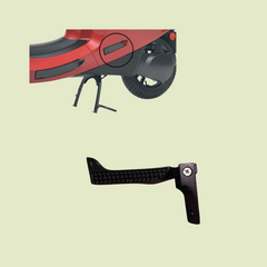 Ola OE Premuim Black Metal Side Footrest Left and Right Compatible With All Ola S1 Series