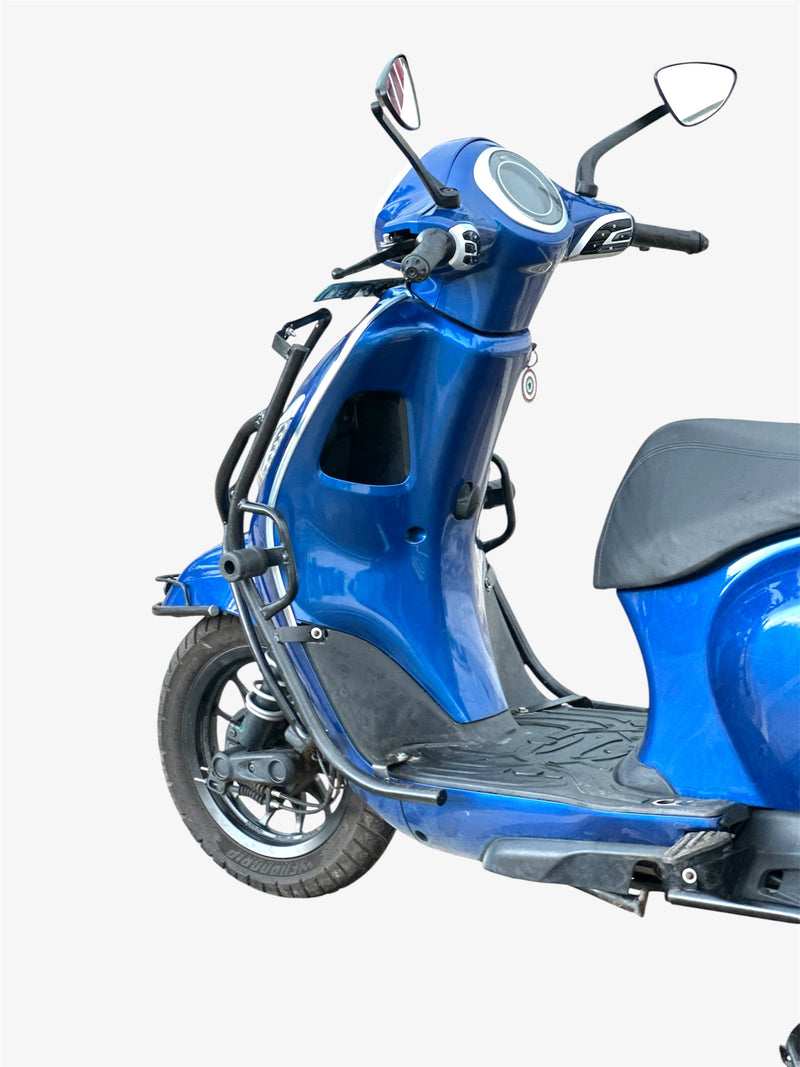 Bajaj Chetak EV black Motta pipe crash guard with sliders for 3501/3502/3503/3001