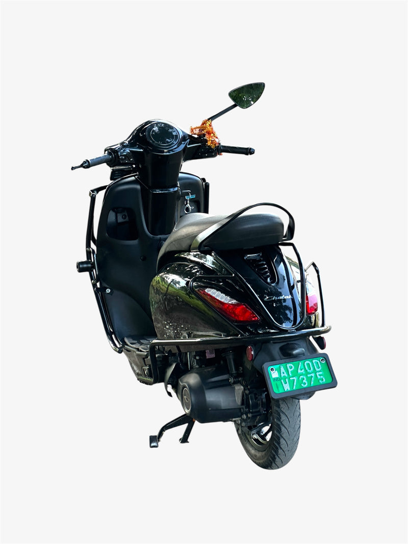 Bajaj Chetak EV black Motta pipe crash guard for 3201/3202/2903/2443 premium