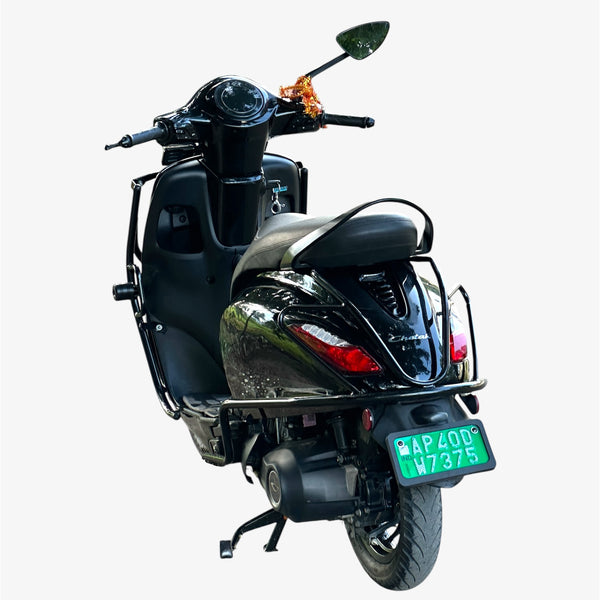 Bajaj Chetak EV black Motta pipe crash guard for 3201/3202/2903/2443 premium