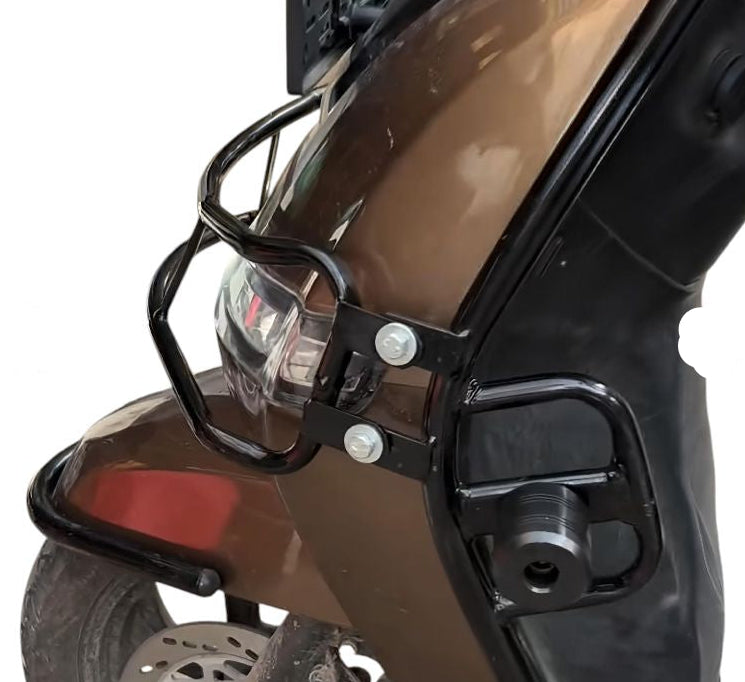 TVS I Qube Black Motta Pipe Crash Guard