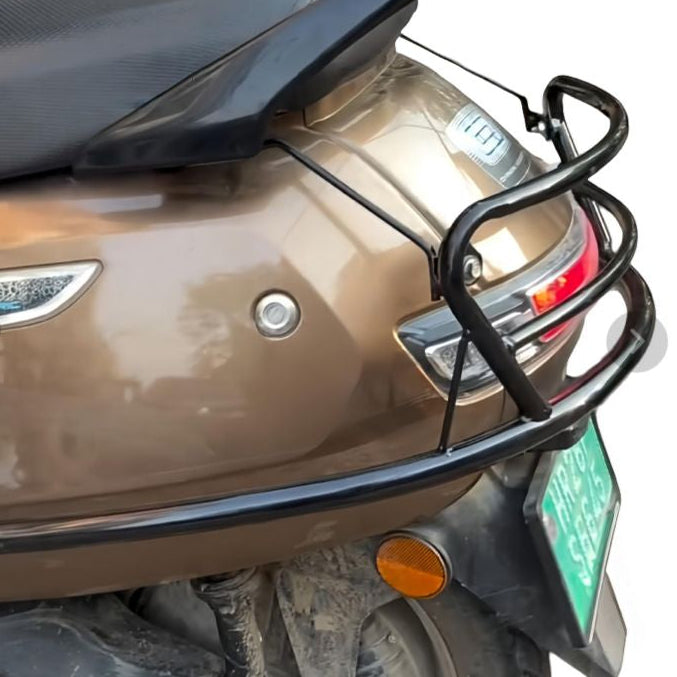 TVS I Qube Black Motta Pipe Crash Guard