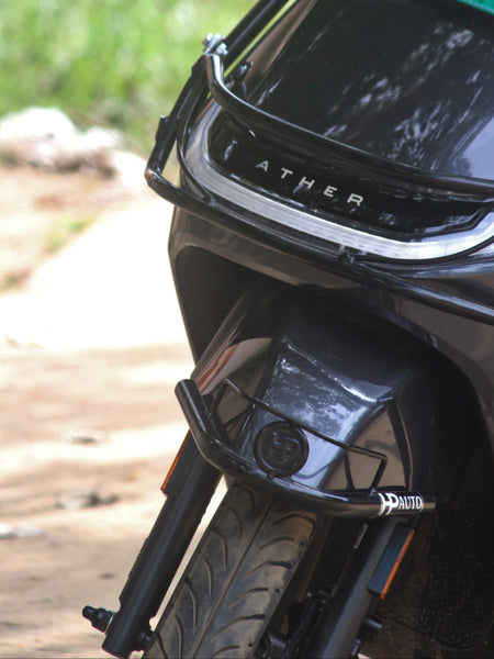 ATH KNRC Heavy Duty Black Motta Pipe Crash Guard with Sliders