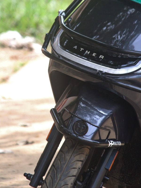 ATH KNRC Heavy Duty Black Motta Pipe Crash Guard with Sliders