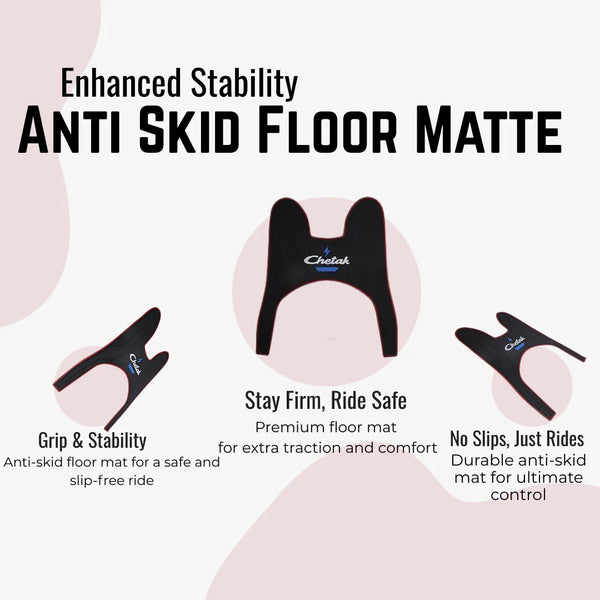 Bajaj Chetak anti skid premium colored floor matte 3201/3202/2903/2433