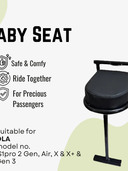 Ola Baby Seat for Ola S1 Air/S1 Pro Gen2/Gen3/S1 X/X+