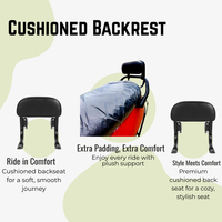 Cushioned Backrest for Ola S1 Air/ Ola S1 pro Gen2/ Ola S1X and X+
