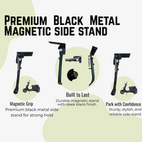 Premium Black Metal Magnetic side stand for ola Gen1/Gen2/Gen3