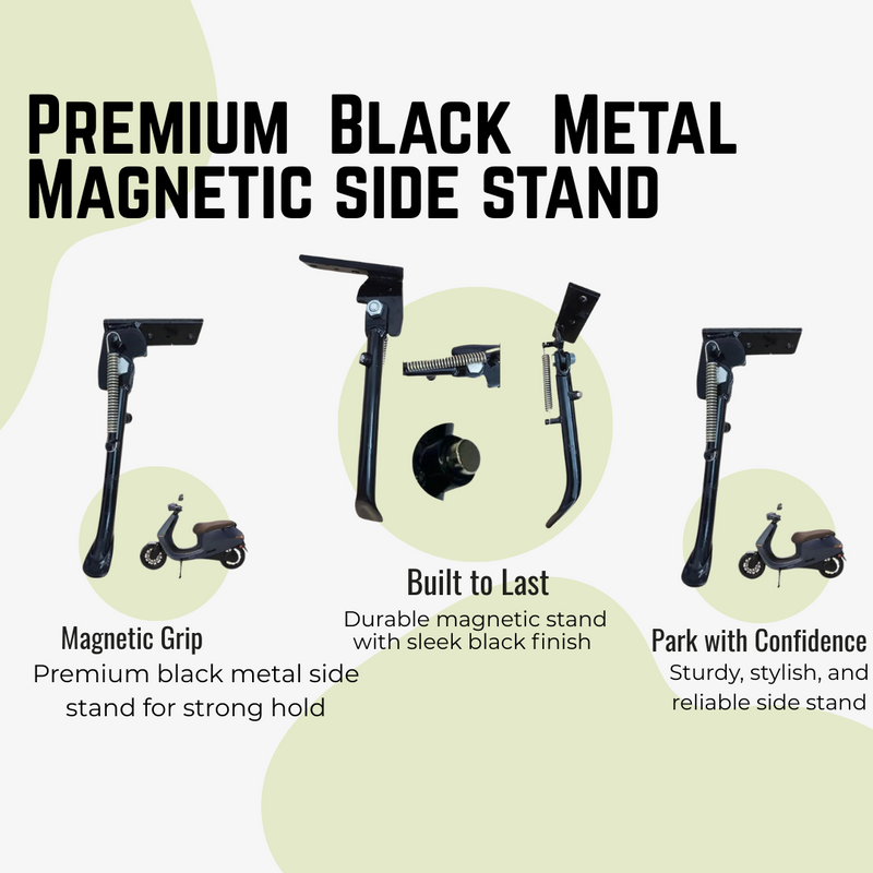 Premium Black Metal Magnetic side stand for ola Gen1/Gen2/Gen3