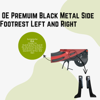 Ola OE Premuim Black Metal Side Footrest Left and Right