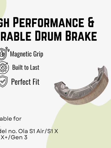 High Performance & Durable Drum Brakes Shoes For Ola S1 Air/S1 X/X+/Gen 3