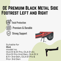 Ola OE Premuim Black Metal Side Footrest Left and Right