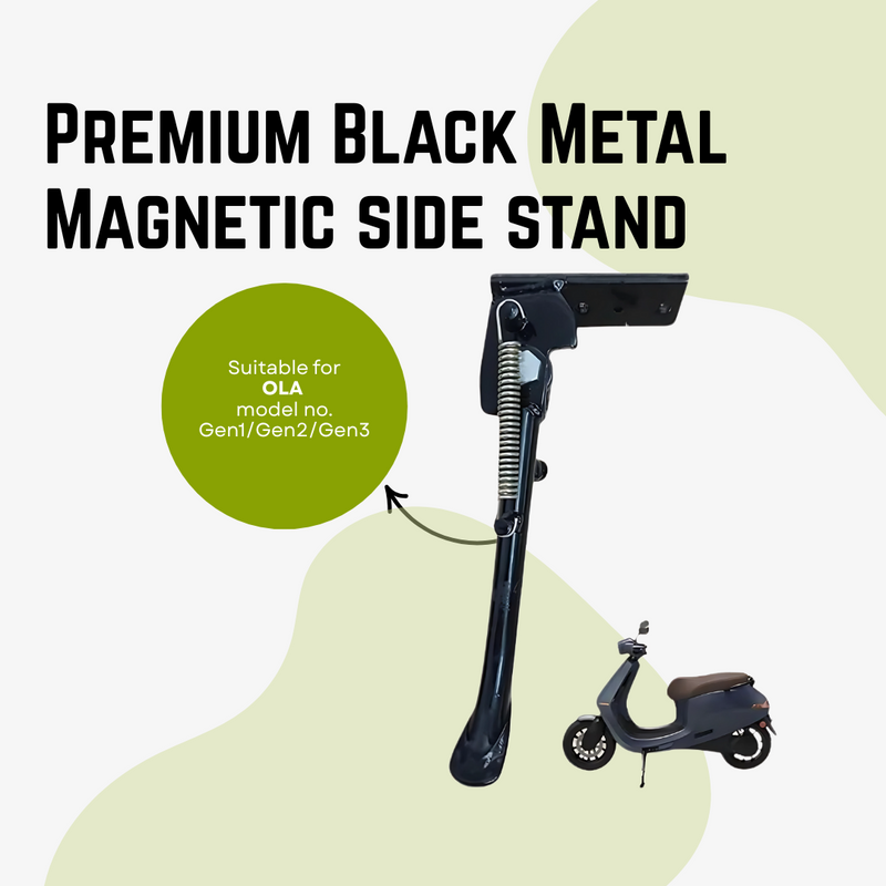 Premium Black Metal Magnetic side stand for ola Gen1/Gen2/Gen3