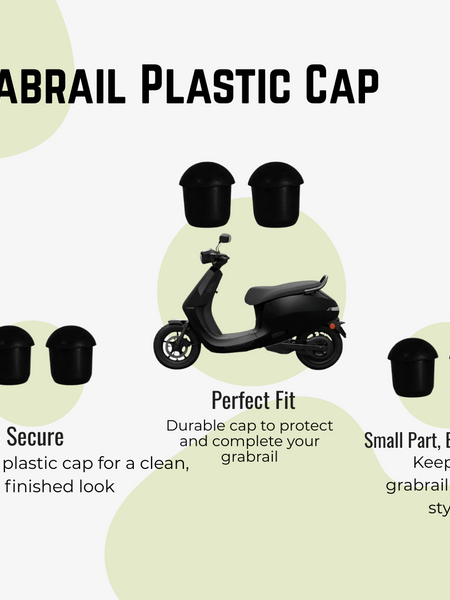 Ola Grabrail Plastic Caps (Set Of 2)